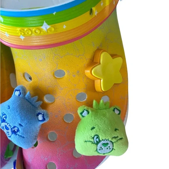 Crocs Care Bear Collab Womens Size 8, Mens Size 6 New Light Up - Picture 3 of 3